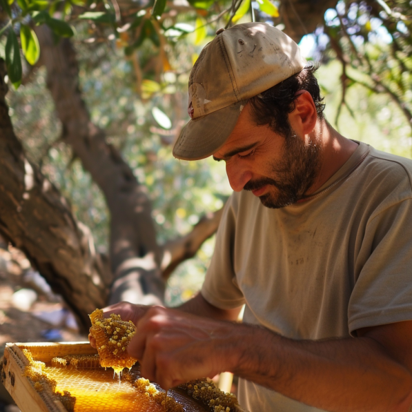 Cretan Honey HArvesting