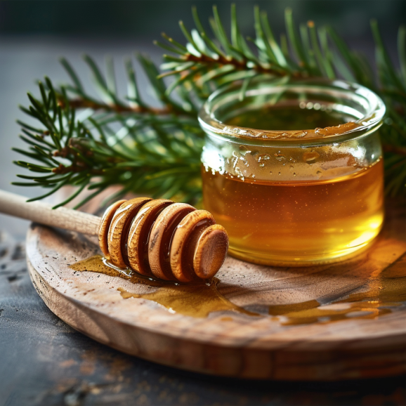 Greek-Fir-Honey-Serving Greek Honey Cake Greek Honey Cake