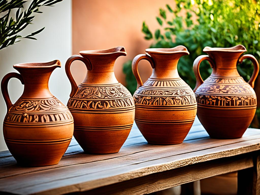 Greek wine pitchers