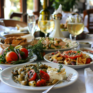 Greek Food Presentation