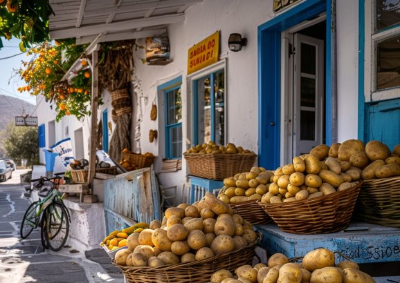 Naxos Greece Potatoes