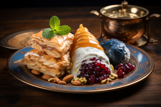 a sample of traditional Greek Desserts