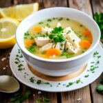 chicken lemon rice soup