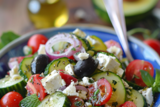 cucumber Greek salad