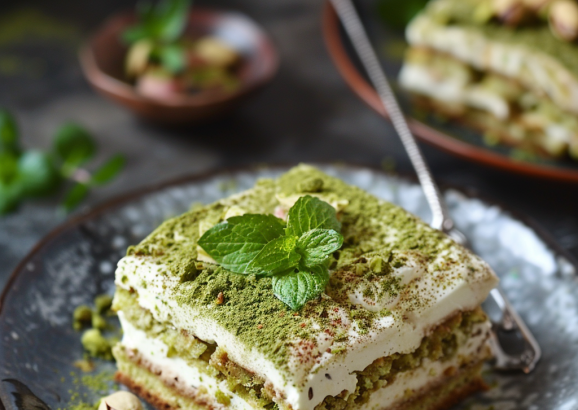 pistachio aeginis tiramisu